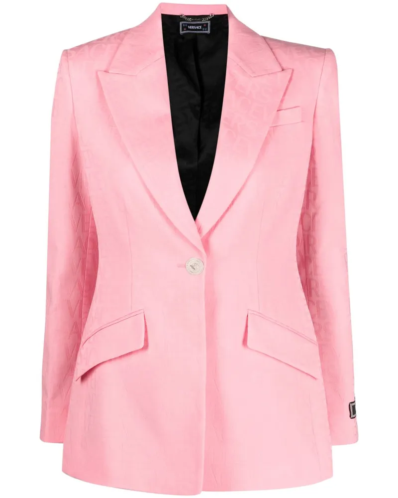 Versace Einreihiger Blazer - Rosa Rosa