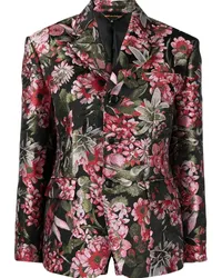 Comme des Garçons Blazer mit Blumen-Print Grün