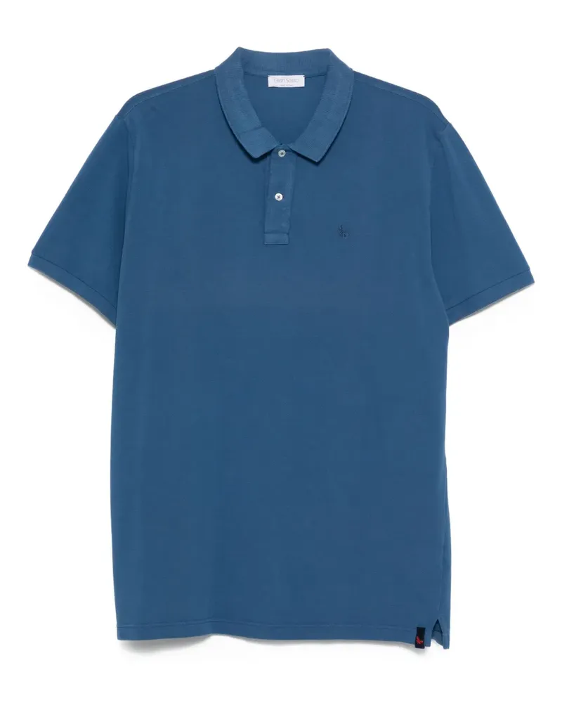 Gran Sasso Poloshirt mit Stickerei - Blau Blau
