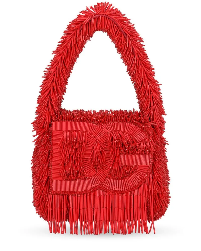 Dolce & Gabbana Shopper mit Logo-Stickerei - Rot Rot
