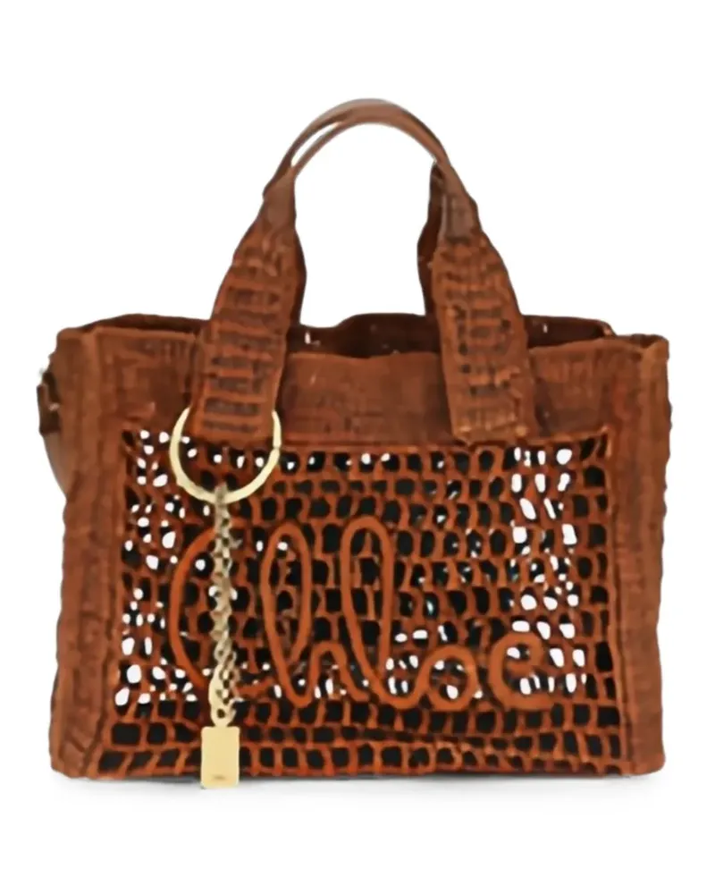 Chloé small Summer Banana east-west tote bag - Braun Braun