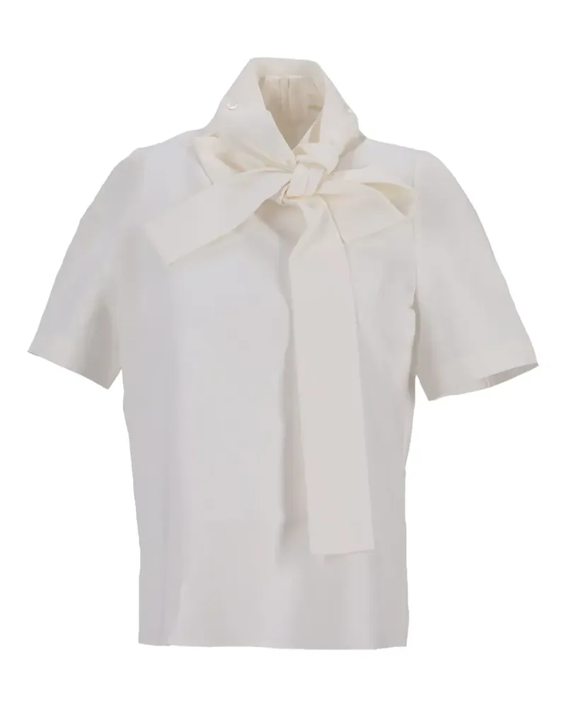 SHUSHU/TONG tie-neck blouse - Weiß Weiß
