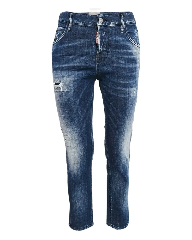 Dsquared2 Pre-owned Distressed-Jeans - Blau Blau