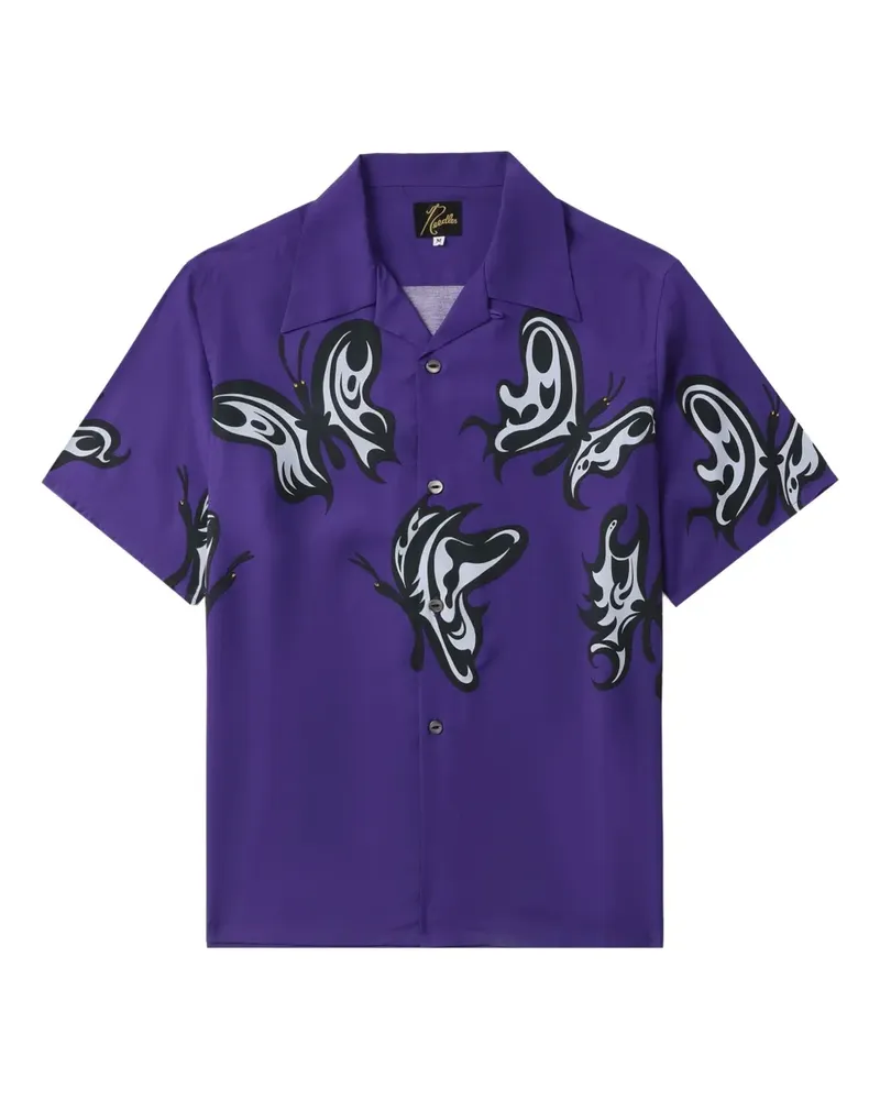 NEEDLES Kae Tanaka One-Up Hemd mit Schmetterling-Print - Violett Violett
