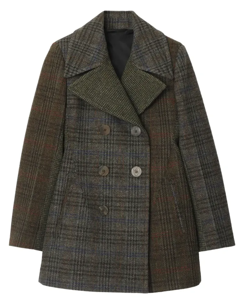 Burberry Karierter Mantel im Patchwork-Look - Braun Braun