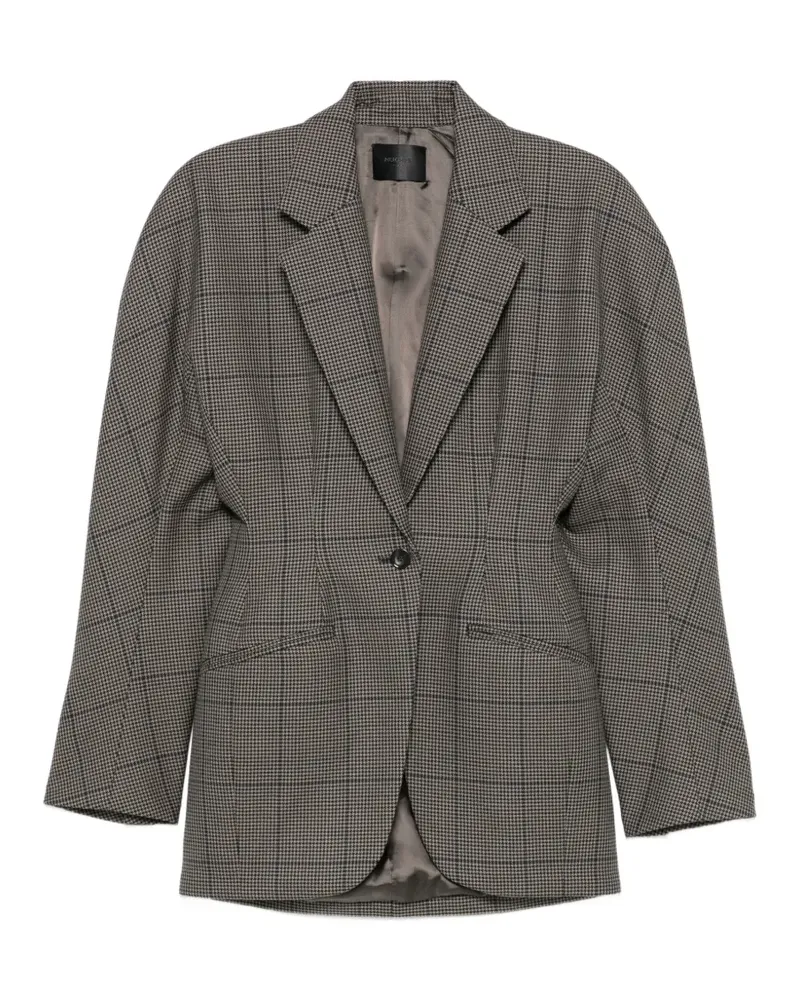 Thierry Mugler Sakko mit Hahnentrittmuster - Grau Grau