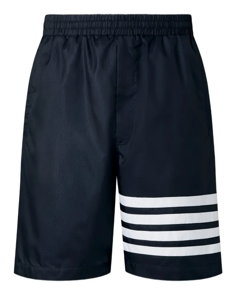 Thom Browne Ripstop-Joggingshorts mit Logo-Streifen - Blau Blau