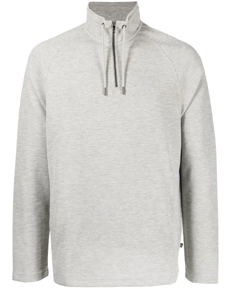 Ted Baker Sweatshirt mit Stehkragen Grau