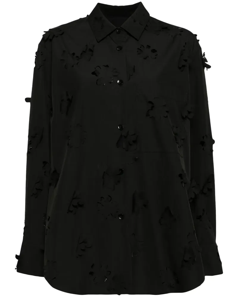 JNBY Oversized-Hemd mit Cut-Out - Schwarz Schwarz