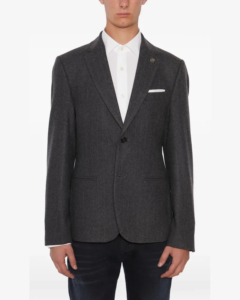 Daniele Alessandrini single-breasted blazer - Grau Grau