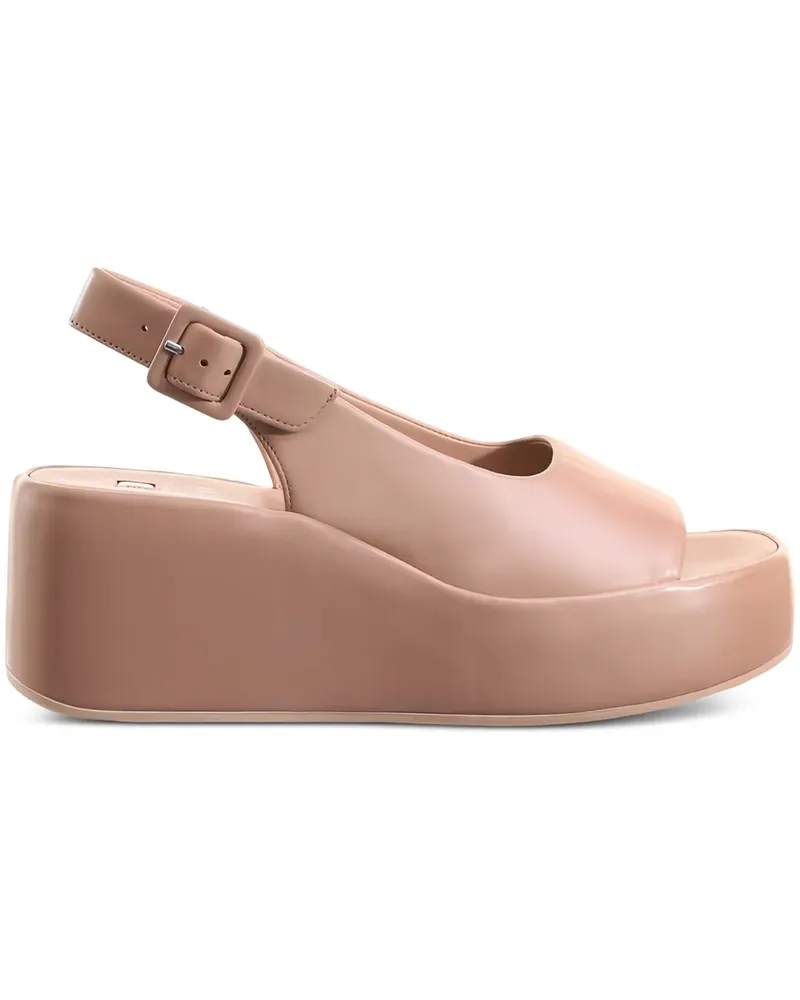 Högl Loulou Plateau-Sandalen mit eckiger Kappe - Nude Nude