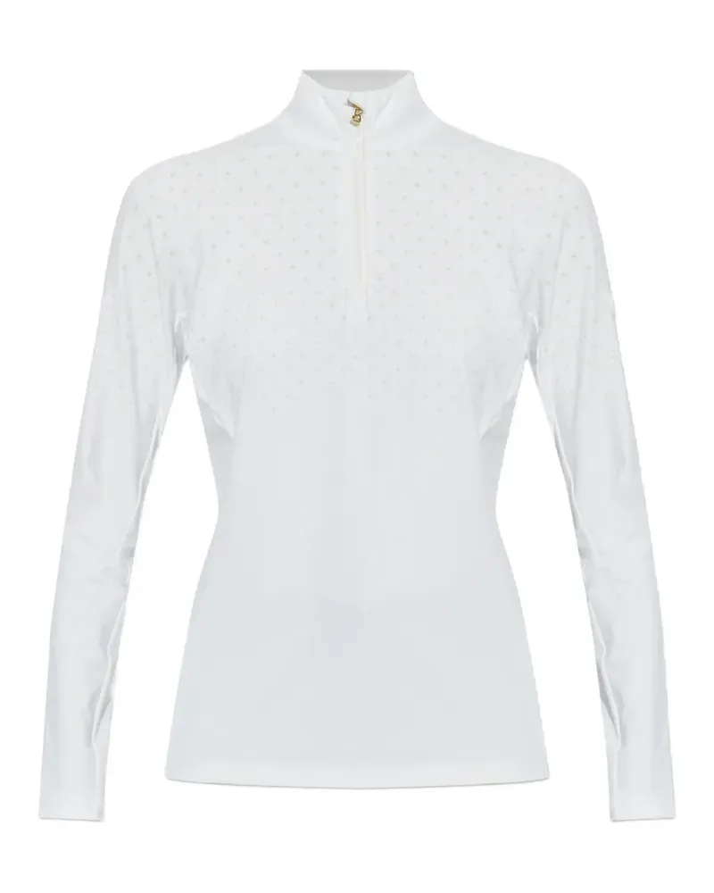 Bogner Davina Langarmshirt mit Stern-Print - Weiß Weiß