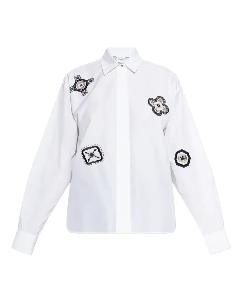 Max Mara embellished shirt - Weiß Weiß