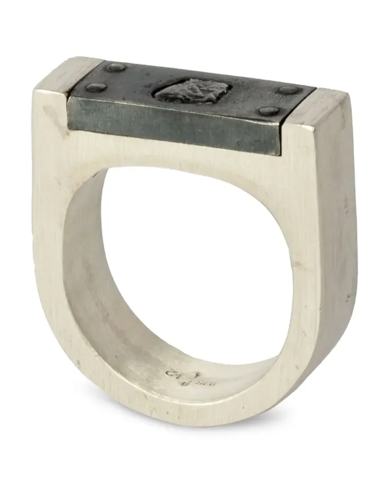 Parts Of Four Plate Ring mit Diamant - Silber Silber