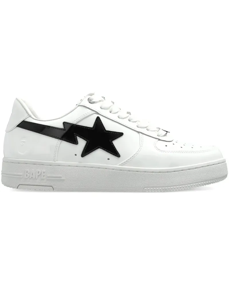BAPE STA lightning-appliqué sneakers - Weiß Weiß