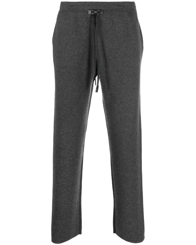 Fendi Melierte Straight-Leg-Jogginghose - Grau Grau