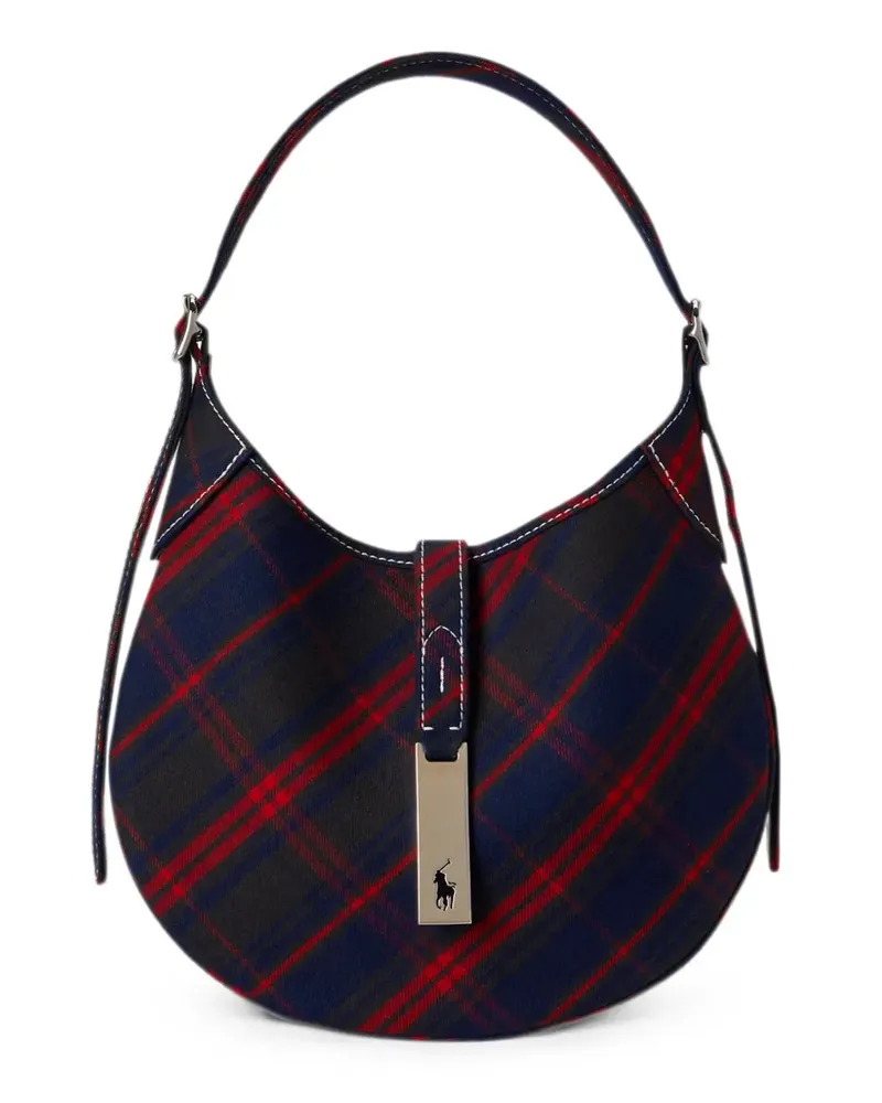 Ralph Lauren Kleine Schultertasche mit Schottenkaro - Grün Grün