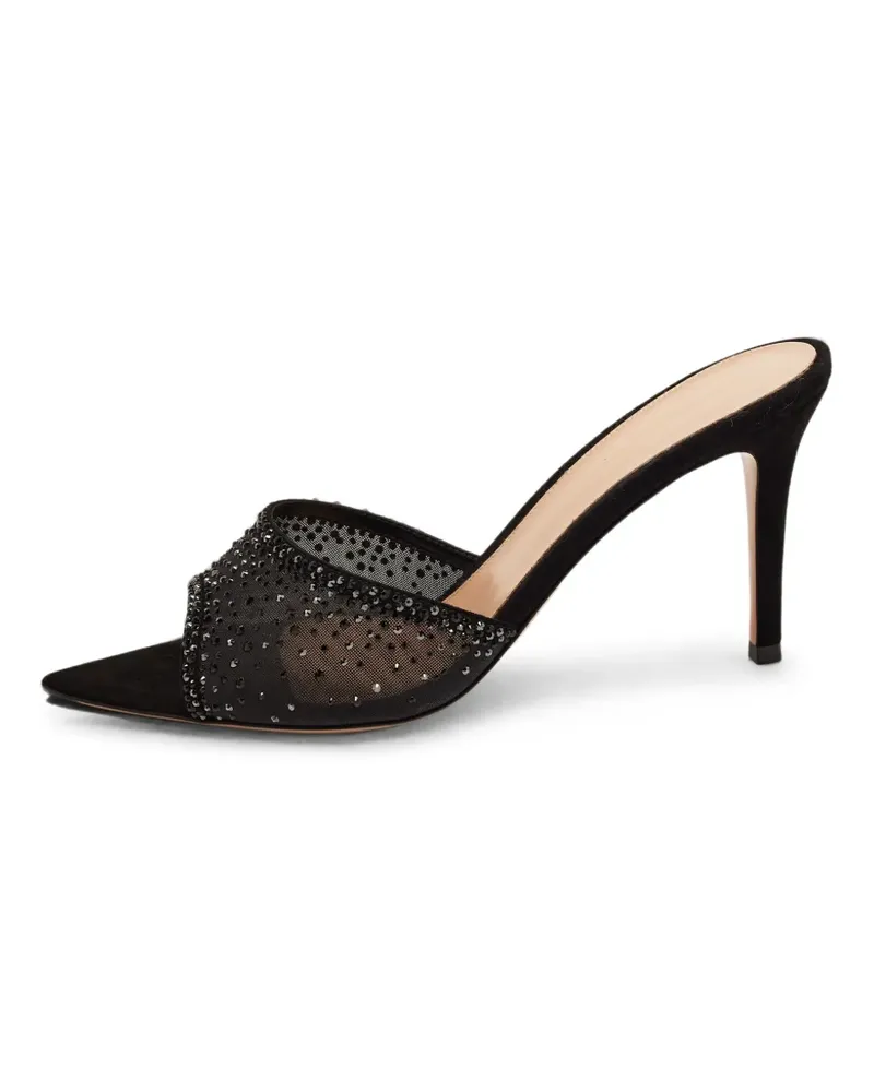 Gianvito Rossi Rania Mules aus Mesh - Schwarz Schwarz