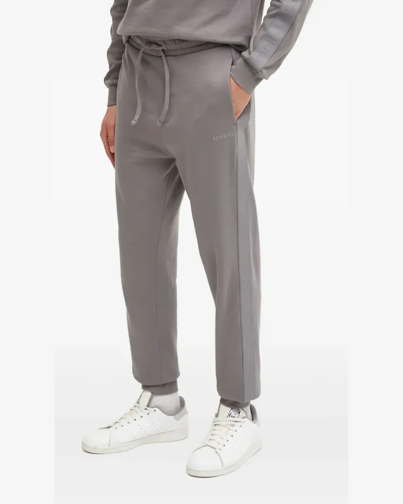 HUGO BOSS Hose mit Logo-Stickerei - Grau Grau