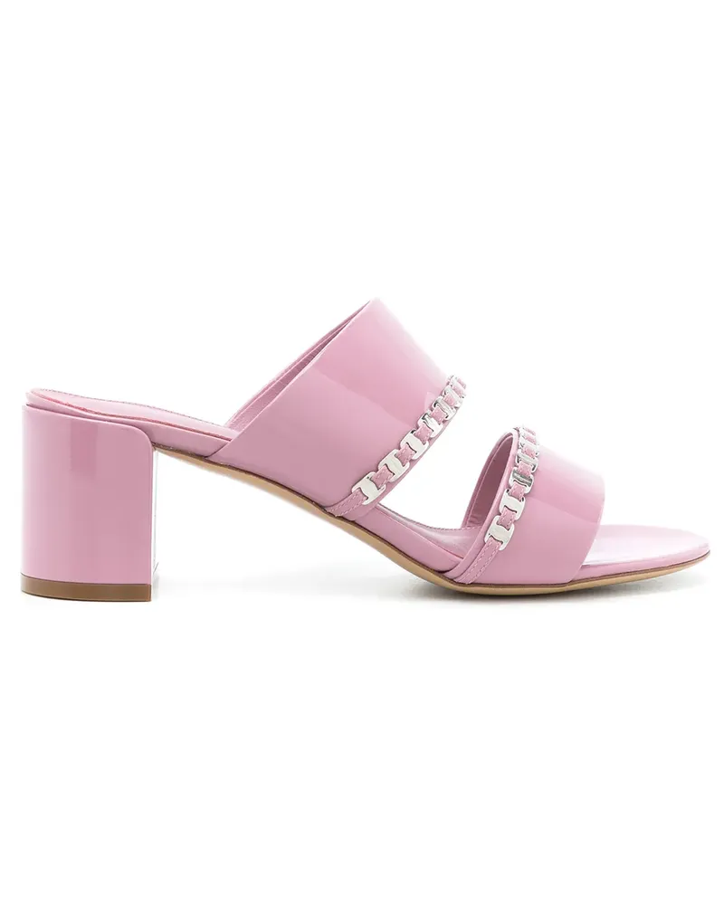 Ferragamo Pantoletten mit geflochtenen Riemen - Rosa Rosa