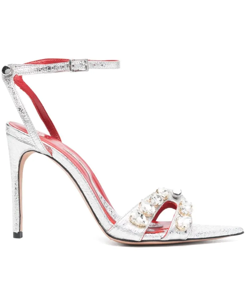 HARDOT Booty Sandalen 100mm - Silber Silber