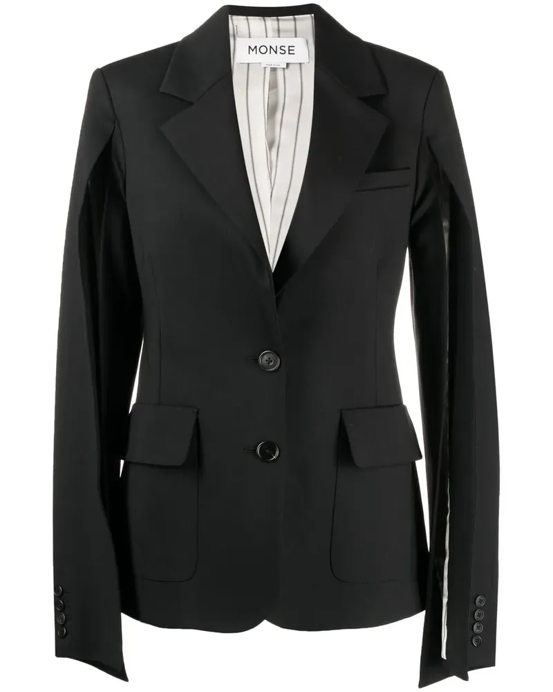 Monse Klassischer Blazer - Schwarz Schwarz