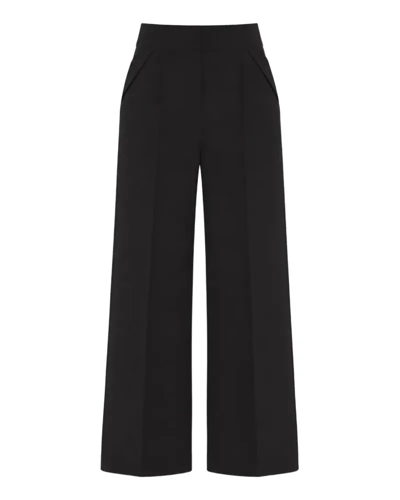 Temperley London Nyx satin-trimmed trousers - Schwarz Schwarz