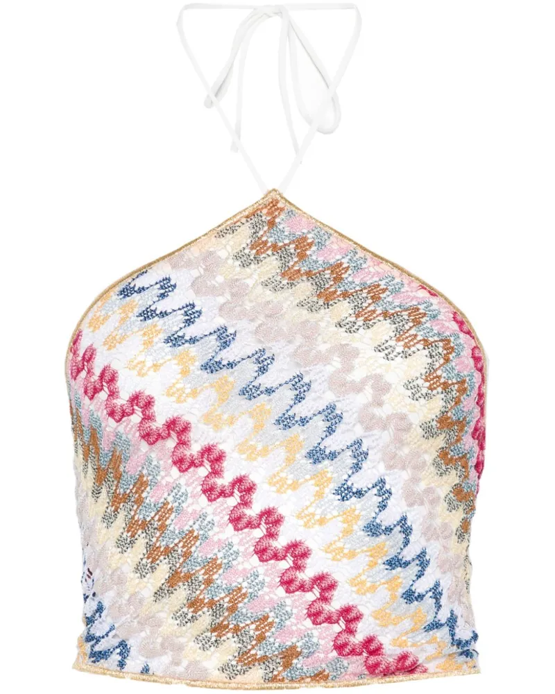 Missoni Tanktop mit Zickzackmuster - Weiß Weiß