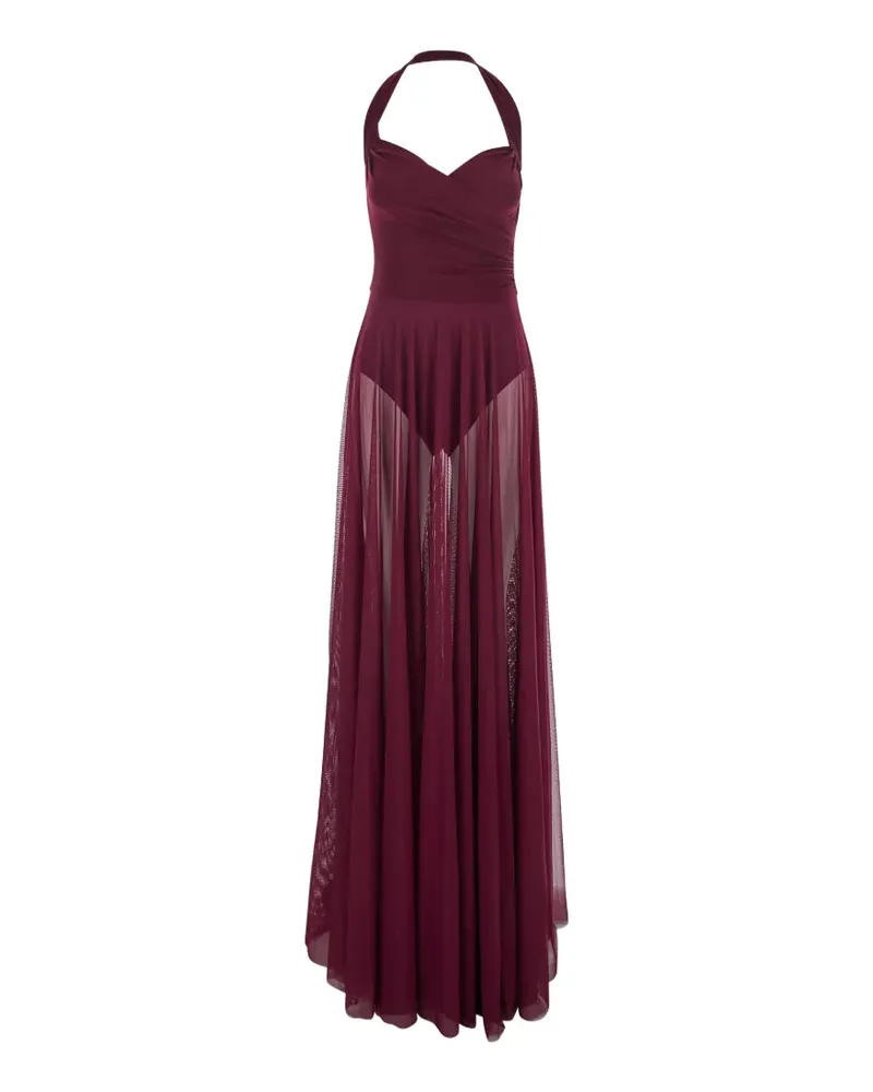 Norma Kamali Cayla draped dress - Violett Violett