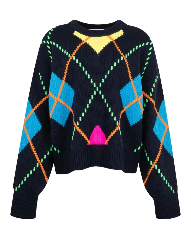 Mira Mikati argyle sweater - Blau Blau