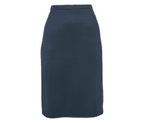 Gestrickter Bleistiftrock - Blau