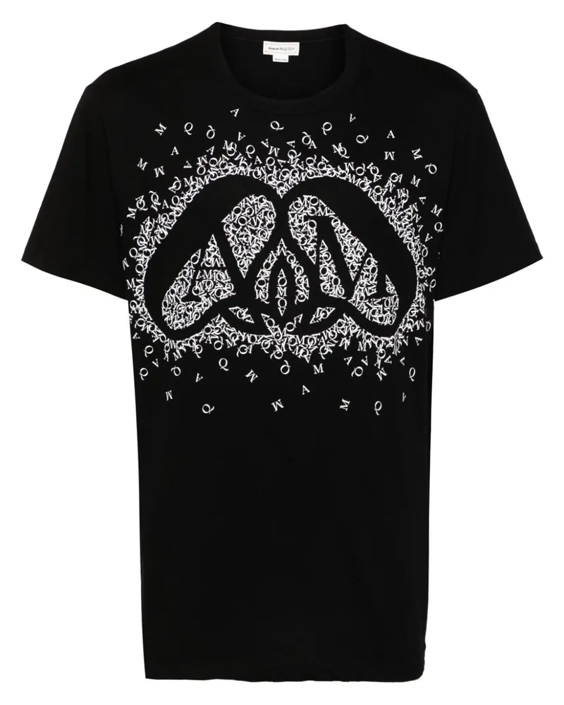 Alexander McQueen Exploded Charm T-Shirt - Schwarz Schwarz
