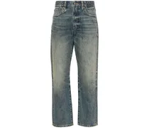 Distressed-Jeans mit Farbklecksen