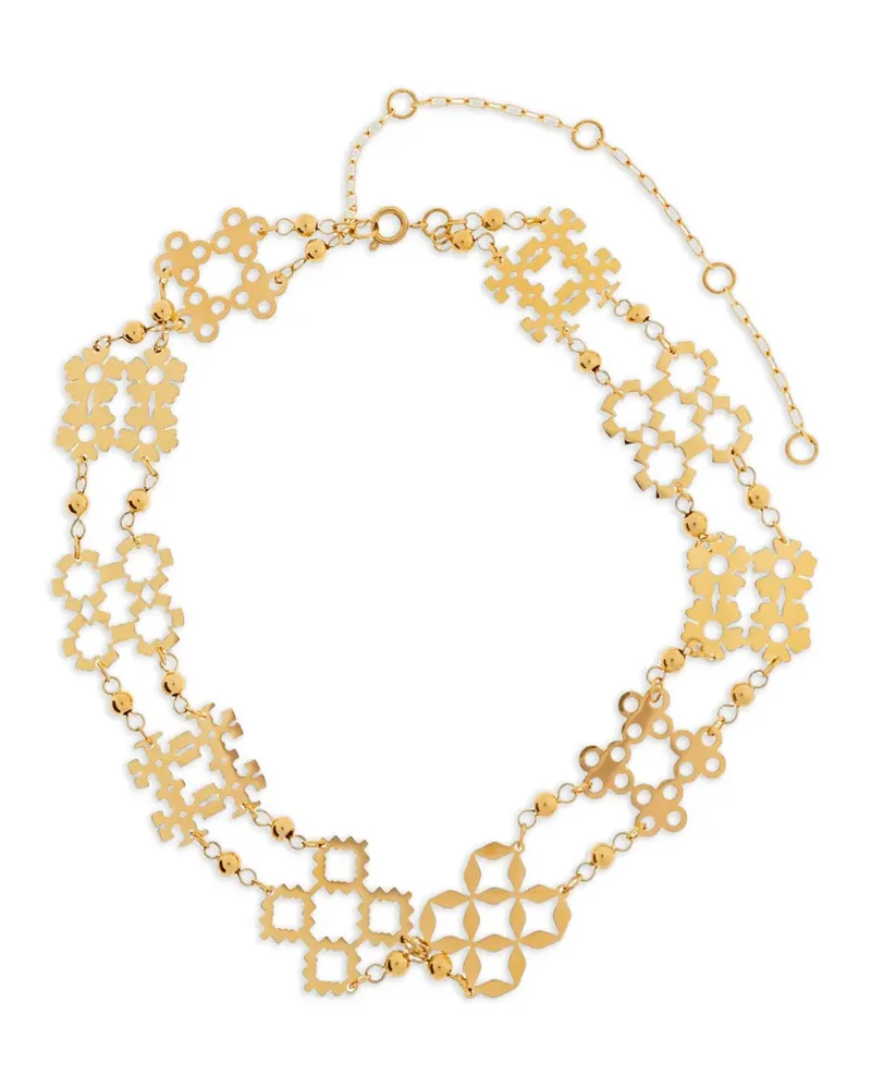 Tory Burch Choker mit Cut-Out-Anhänger - Gold Gold