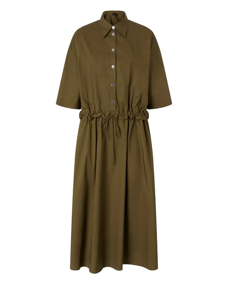 Pinko Midikleid mit Knöpfen - Grün Grün