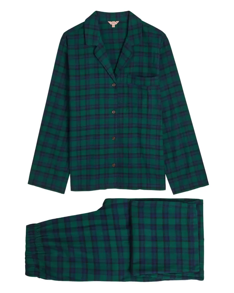 Eberjey tartan-print pyjama set - Grün Grün
