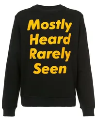 Mostly Heard Rarely Seen Sweatshirt mit Logo-Print Schwarz