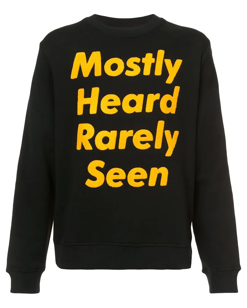 Mostly Heard Rarely Seen Sweatshirt mit Logo-Print Schwarz