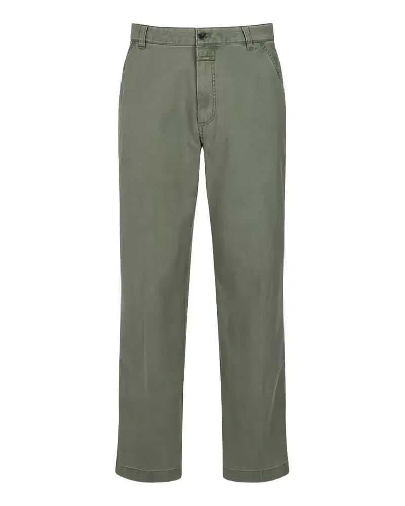 Closed straight-leg button-fastening trousers - Grün Grün
