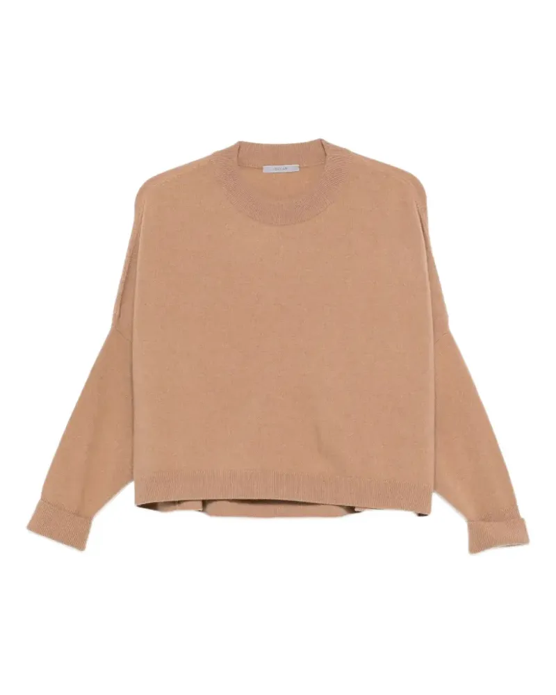 Alberta Ferretti crew-neck long-sleeve sweater - Nude Nude