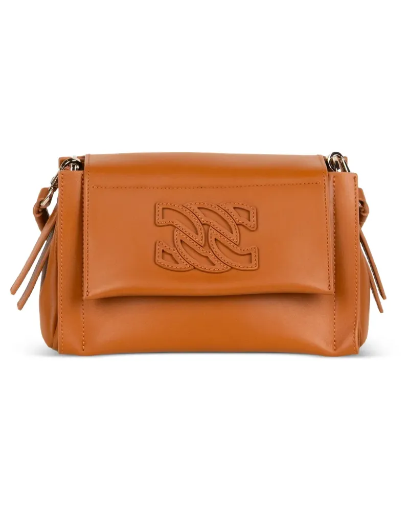Casadei Brera Clutch mit Logo - Braun Braun