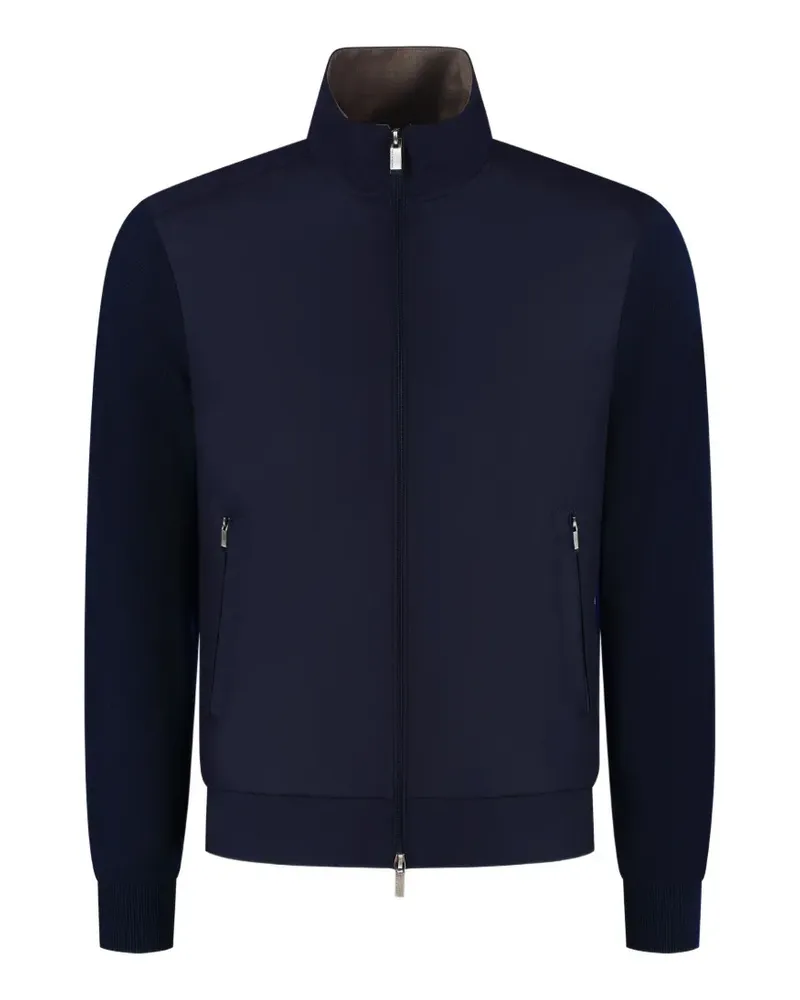 Paul & Shark Jacke mit Kontrasteinsätzen - Blau Blau