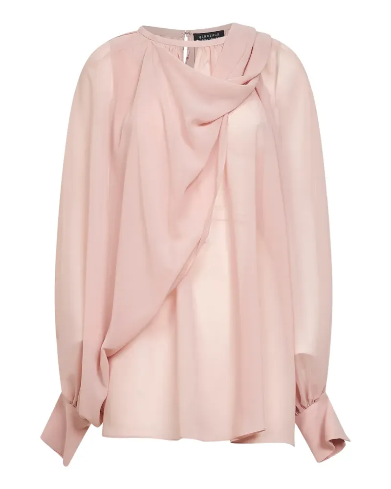 Gianluca Capannolo Drapiertes Top - Rosa Rosa