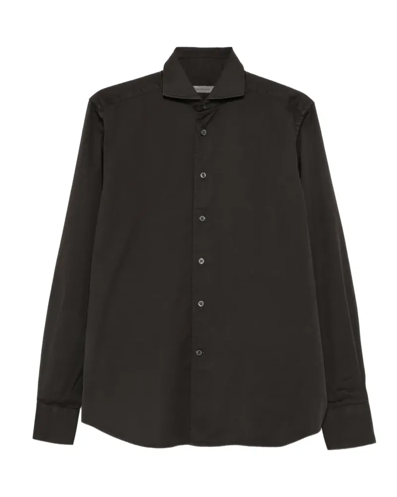 Corneliani Hemd mit Spreizkragen - Braun Braun