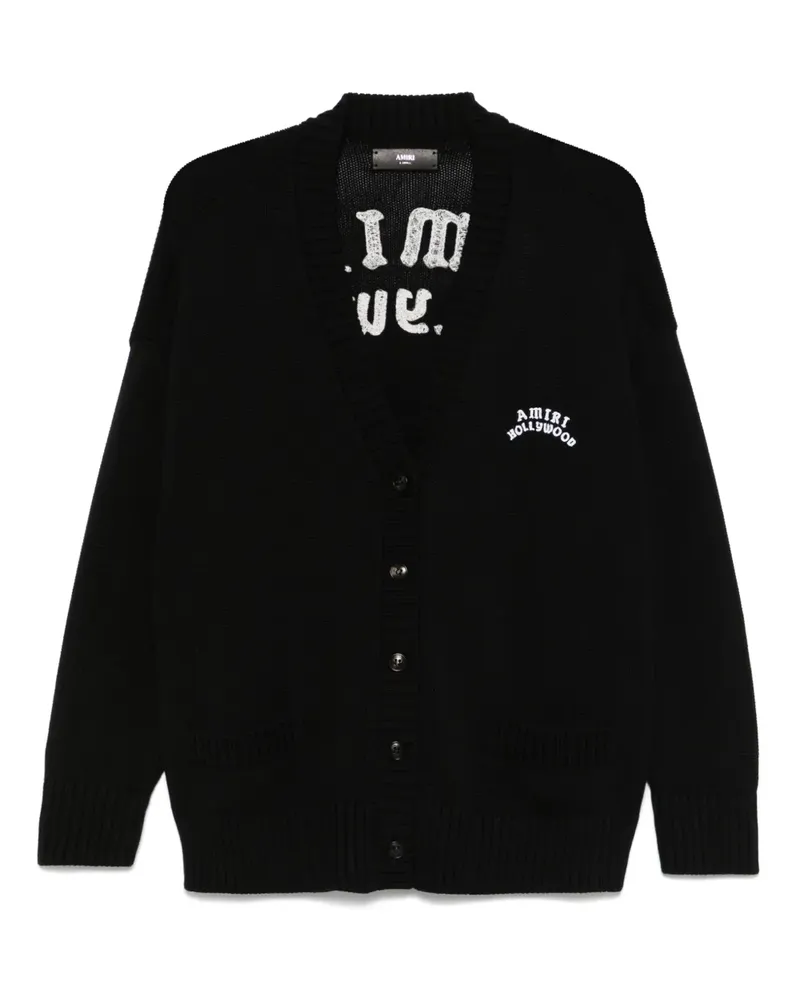 Amiri Klassischer Cardigan - Schwarz Schwarz