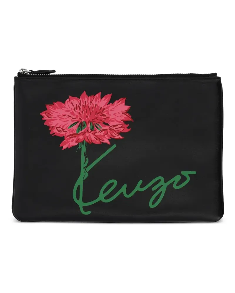 Kenzo Tulip Clutch - Schwarz Schwarz