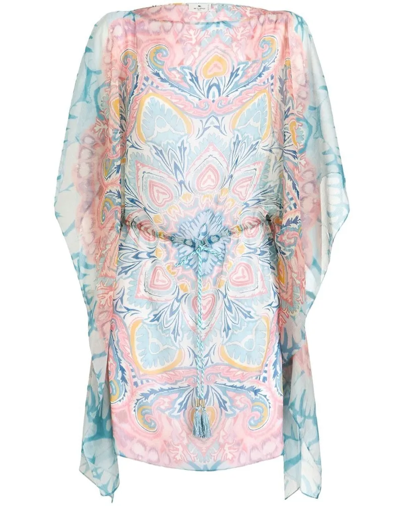 Etro Kleid mit grafischem Print - Blau Blau