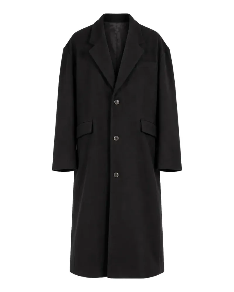 Société Anonyme single-breasted wool coat - Schwarz Schwarz