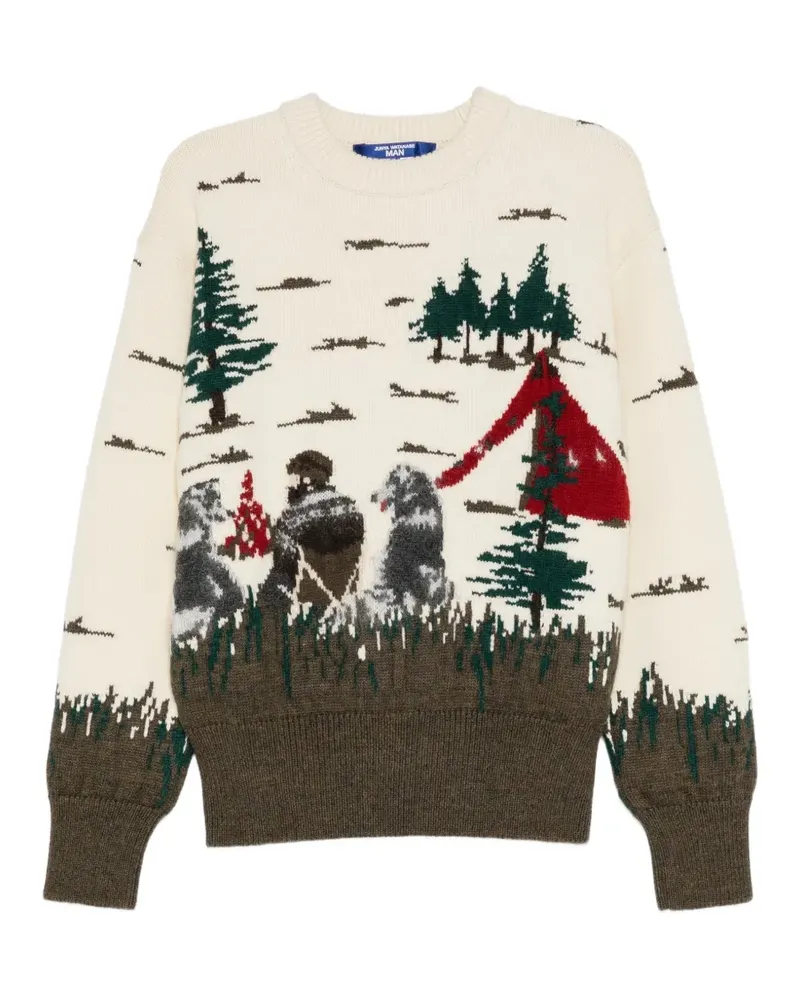 Junya Watanabe Sweatshirt mit grafischem Print - Nude Nude