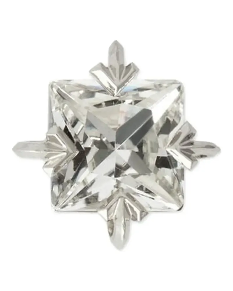 OFF-WHITE Bling Ohrring mit Strass - Silber Silber